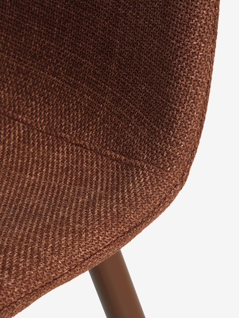 MARSTRAND D110 table dark oak + 4 EJSTRUP chairs terracotta