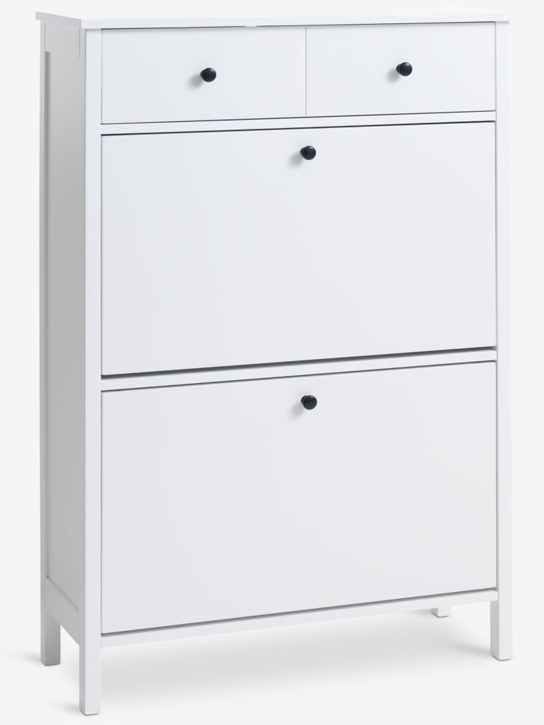 Shoe cabinet TERPET 2 compartment white