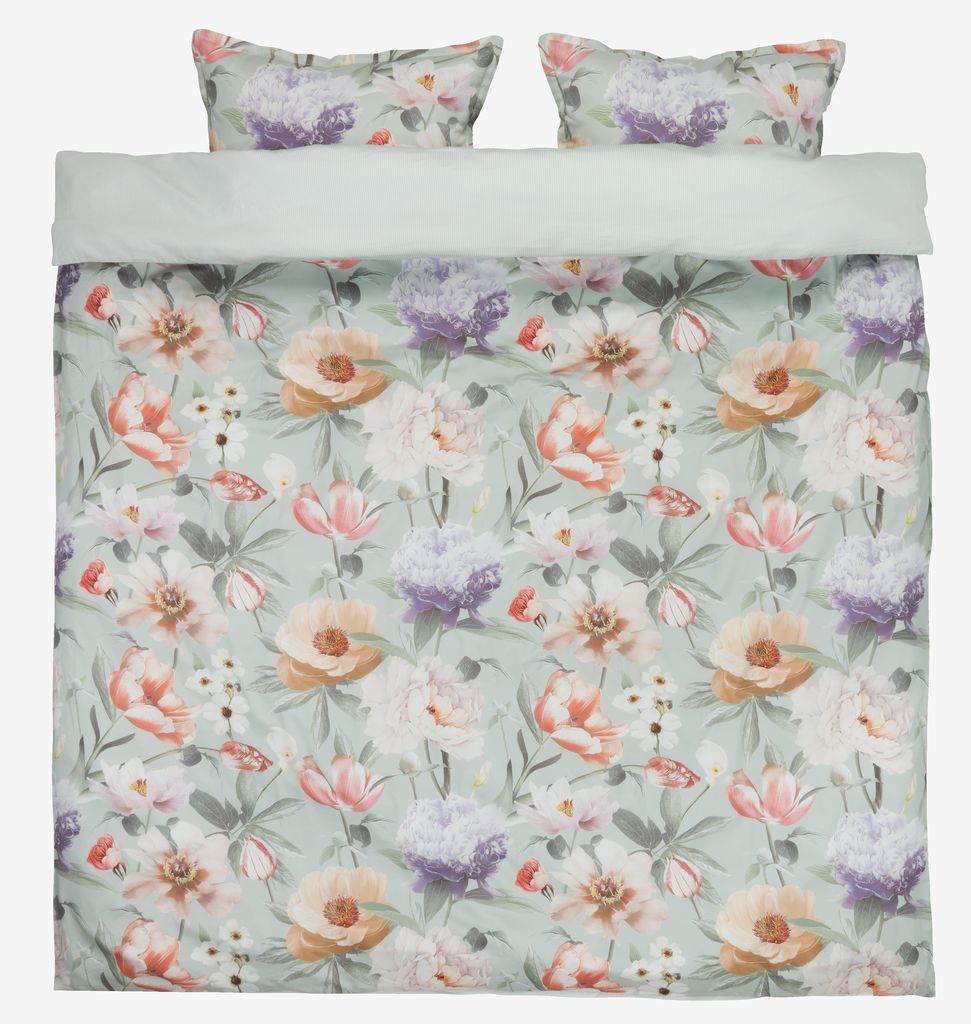 Sateen duvet cover set ERNA Double green