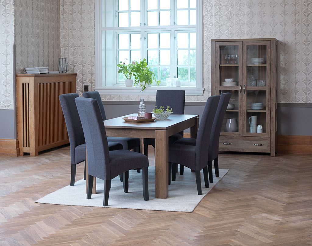 Display cabinet JUNGEN 2 doors 1 drawer wild oak colour