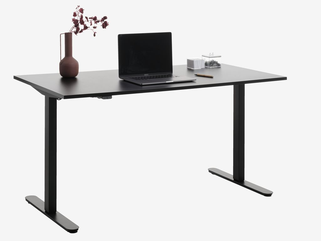 Height adjustable desk SVANEKE 80x160 black