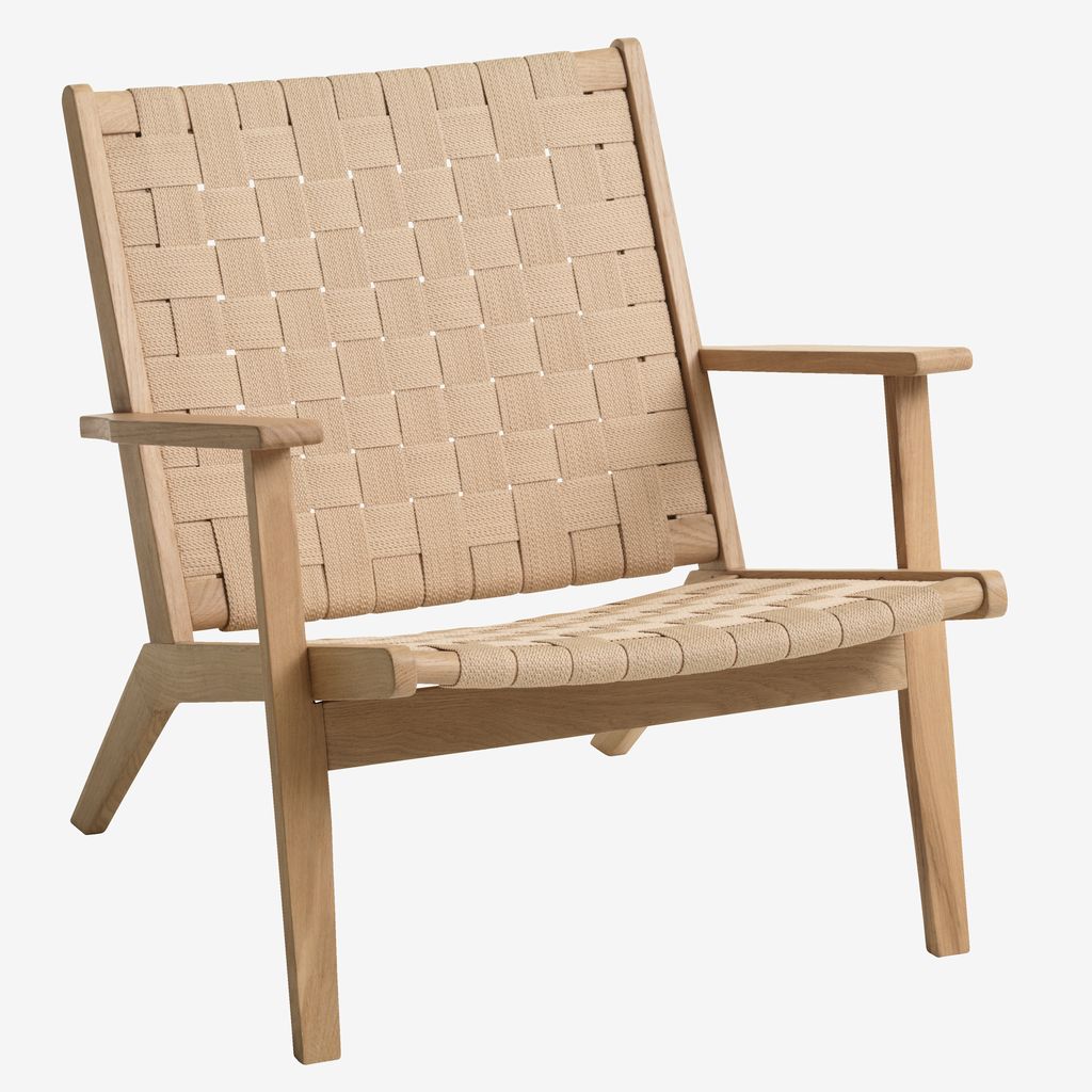 Armchair VADEHAVET oak/natural