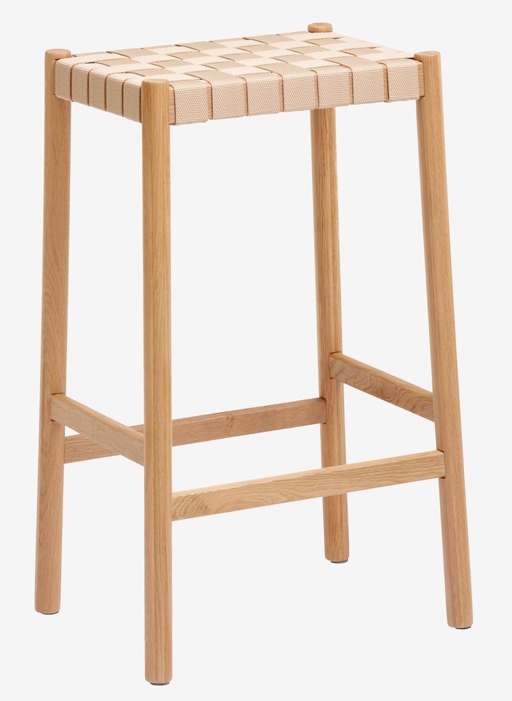 Bar stool VADEHAVET oak/natural