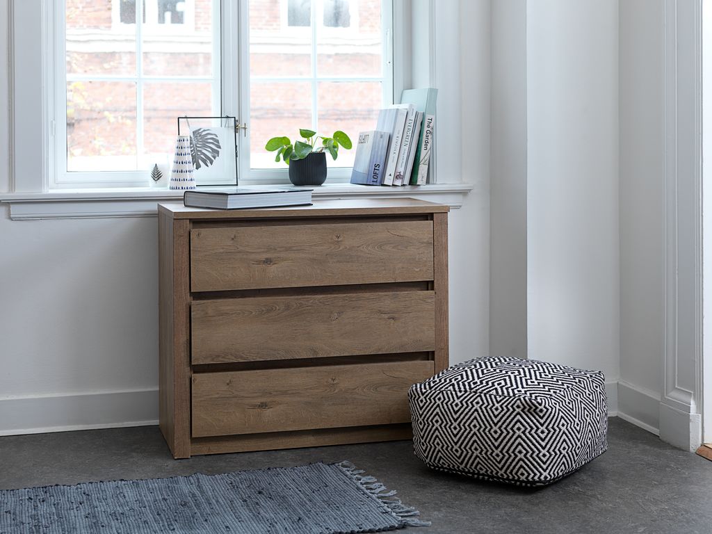 3 drawer chest VEDDE wild oak