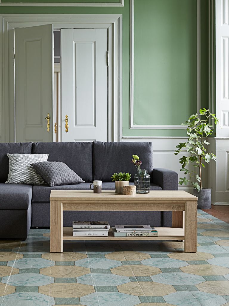 Coffee table HASLUND 60x120 oak