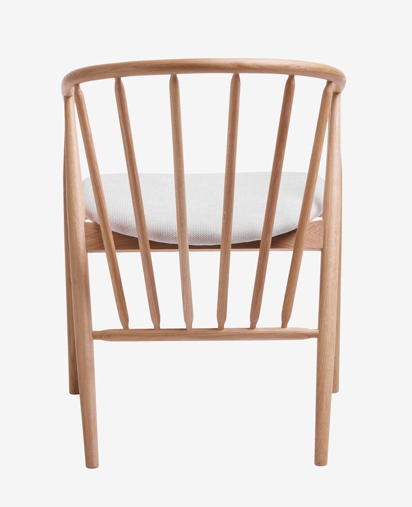 Dining chair ARNBORG oak/off-white