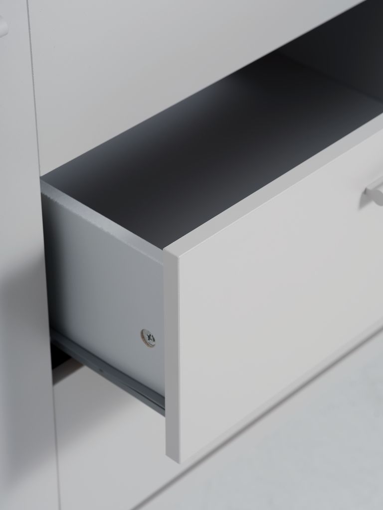 Sideboard BELLELUND 2 doors 3 drawers beige