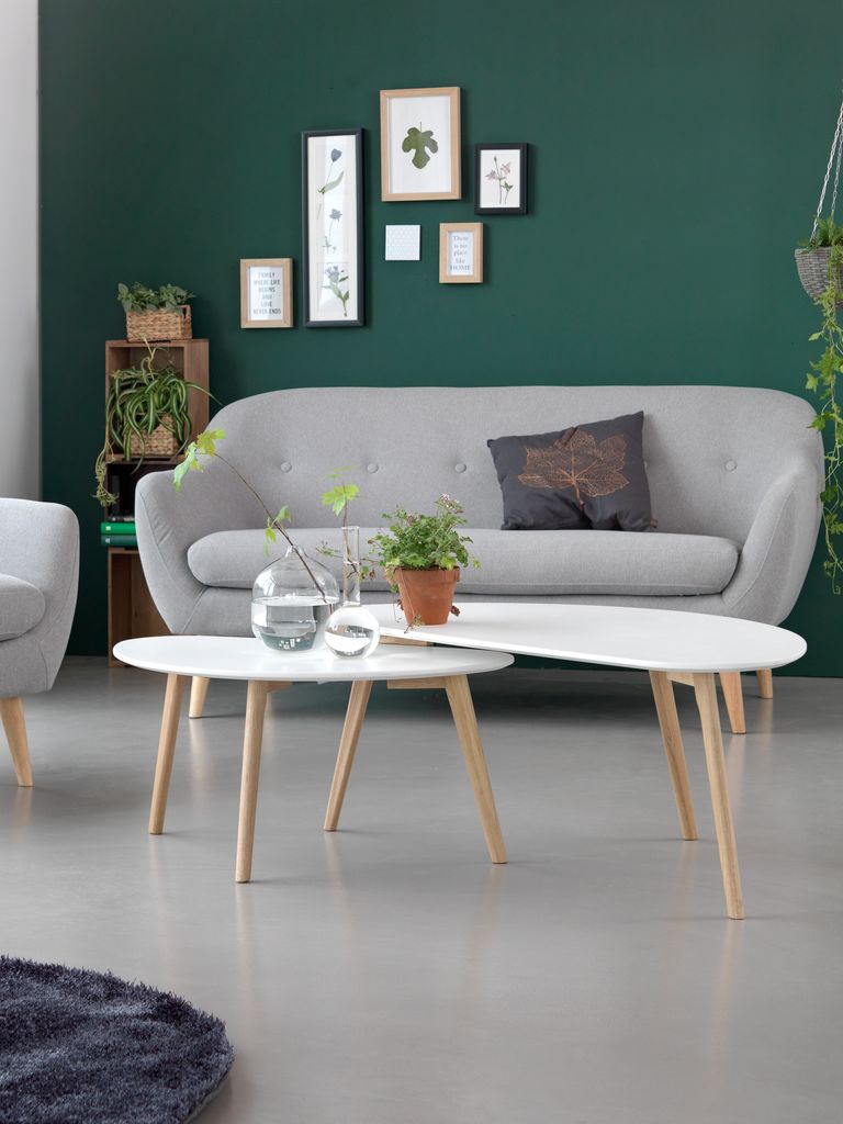 Coffee table LEJRE 60x120 white/oak