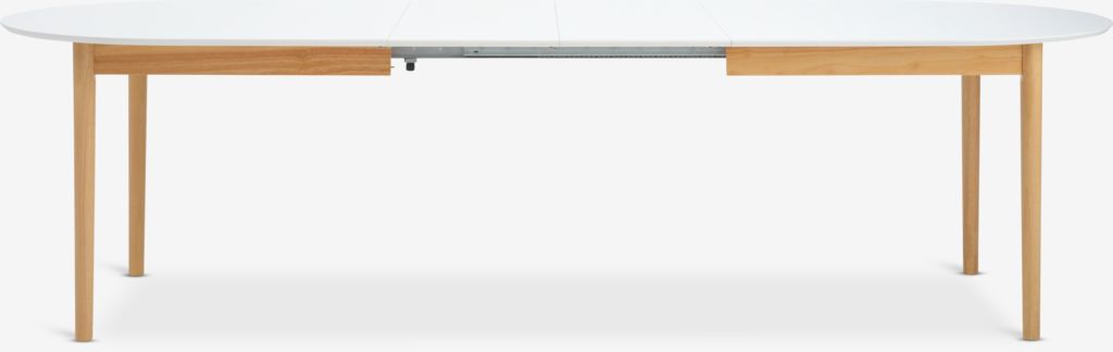 Dining table MARSTRAND 100x200/280 white/natural