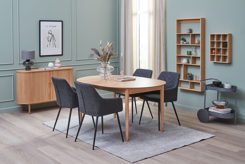 Dining chair PURHUS grey/black