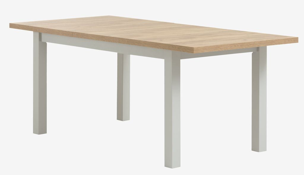 Dining table MARKSKEL 90x150/193 light grey/oak colour