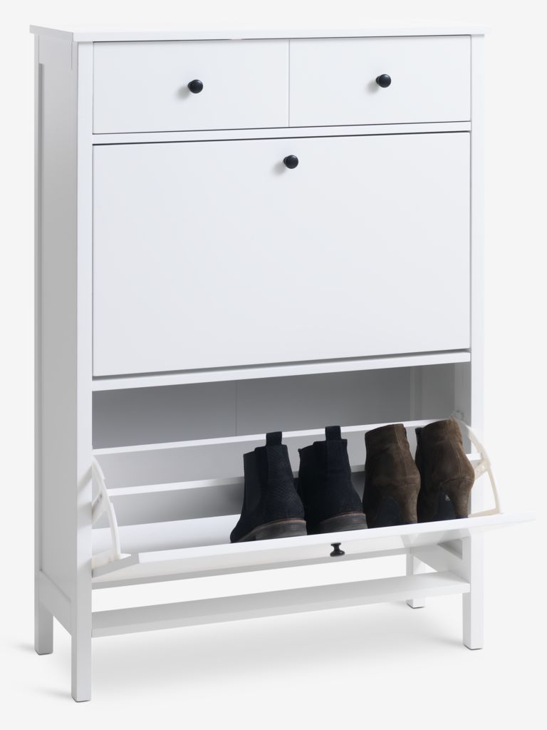 Shoe cabinet TERPET 2 compartment white
