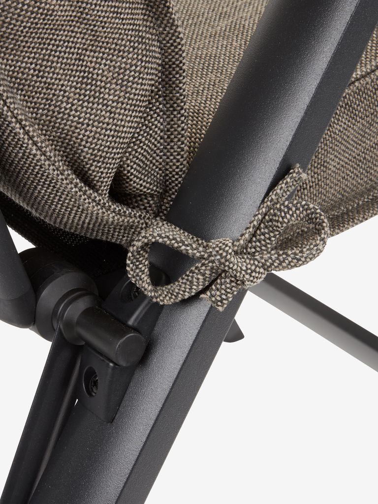 Garden cushion recliner chair REBSENGE dark sand