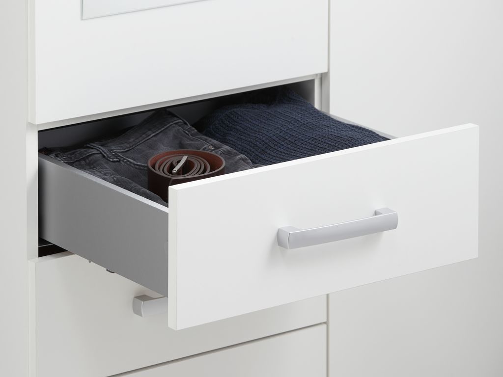 Wardrobe VELLERUP 151x200 combi white