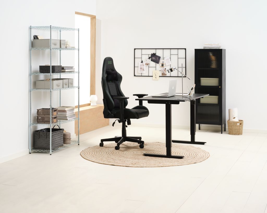 Display cabinet HOPTRUP 1 door black steel