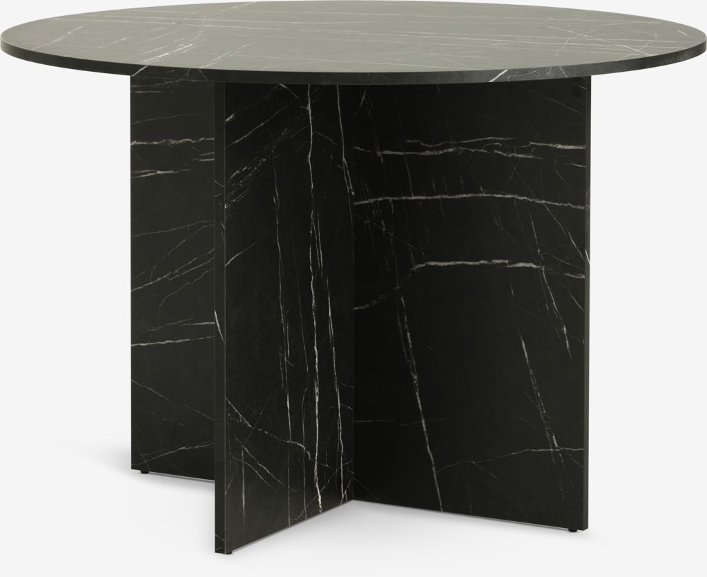 Dining table KRONDAL D110 marble black colour