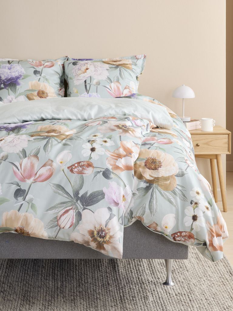 Sateen duvet cover set ERNA Double green