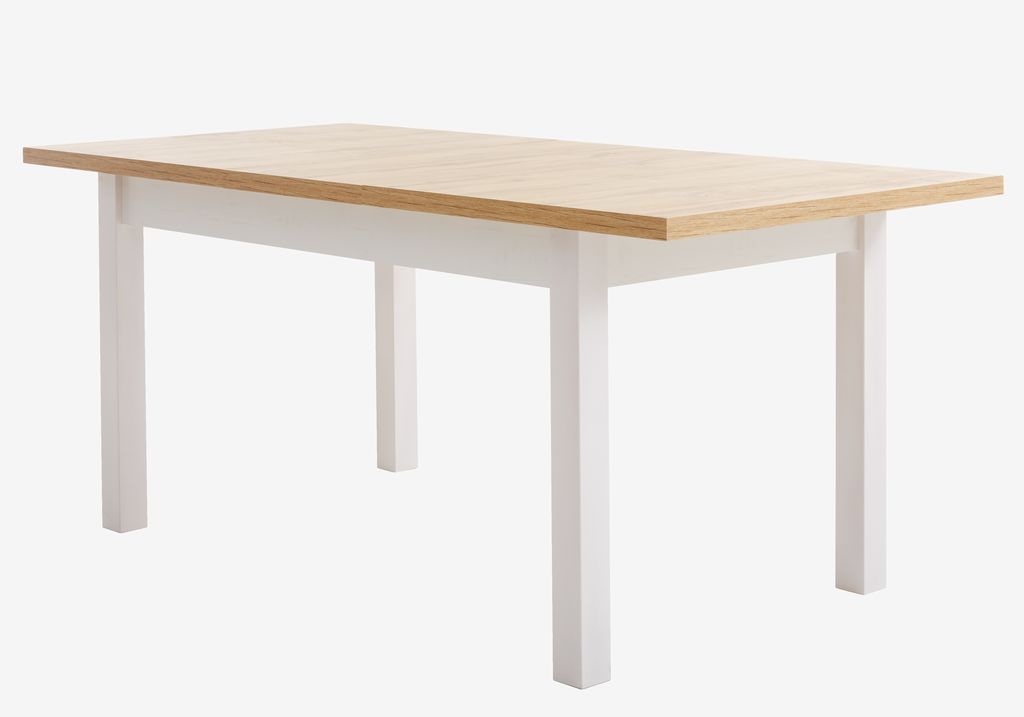 Dining table MARKSKEL 90x150/193 white/oak colour