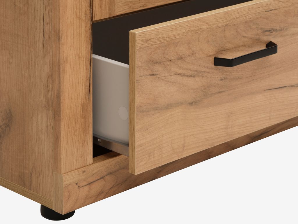 Display cabinet LINTRUP 2 doors oak colour