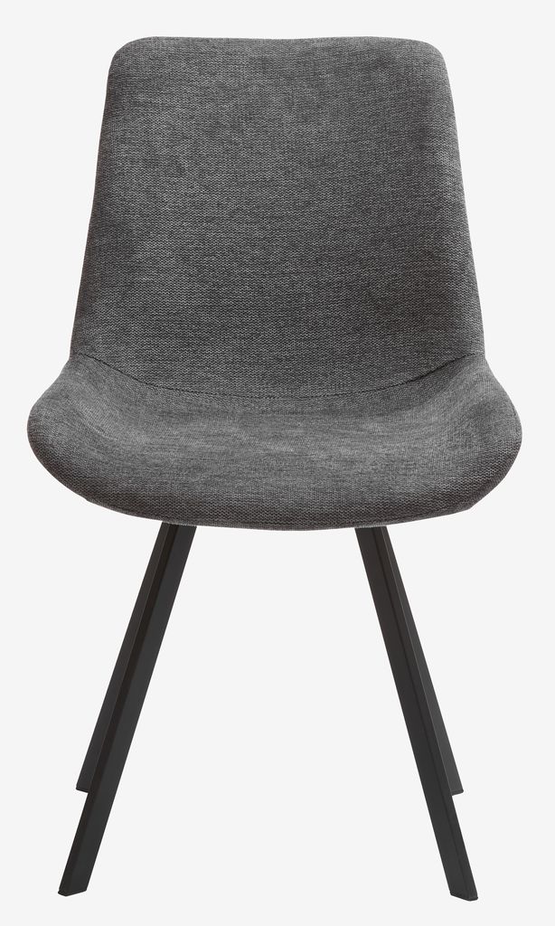Dining chair HYGUM swivel grey/black