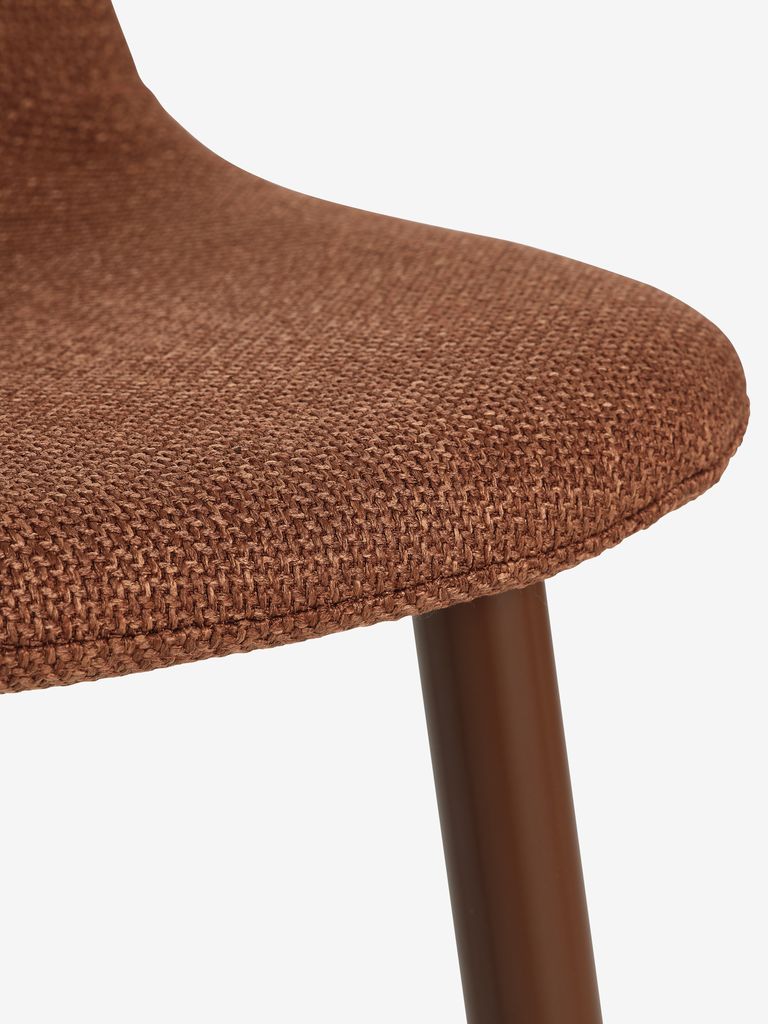 MARSTRAND D110 table dark oak + 4 EJSTRUP chairs terracotta