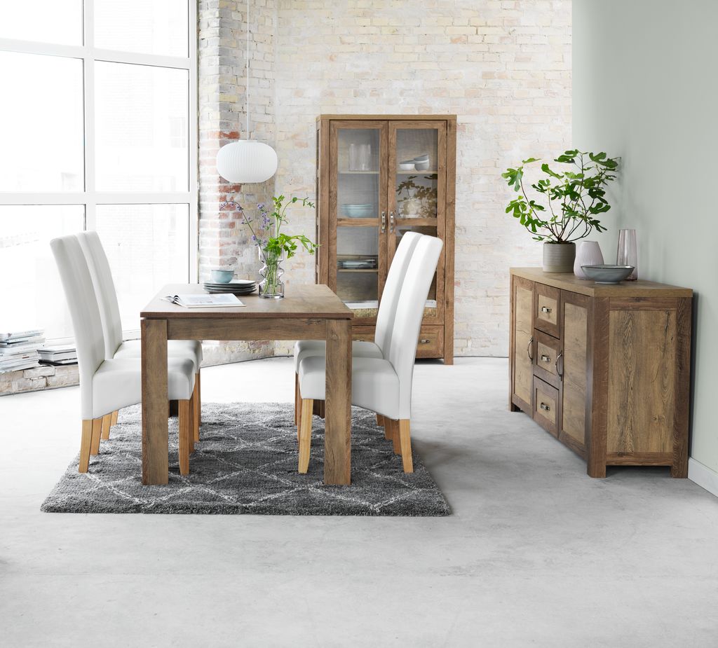 Sideboard JUNGEN 2 doors 3 drawers wild oak colour