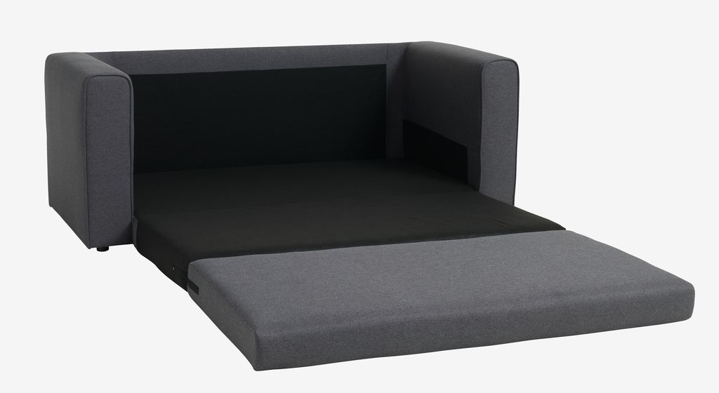Sofa bed SKILLEBEKK dark grey fabric