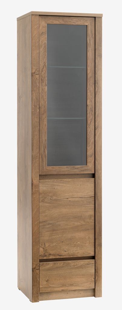 Display cabinet VEDDE 1 door wild oak