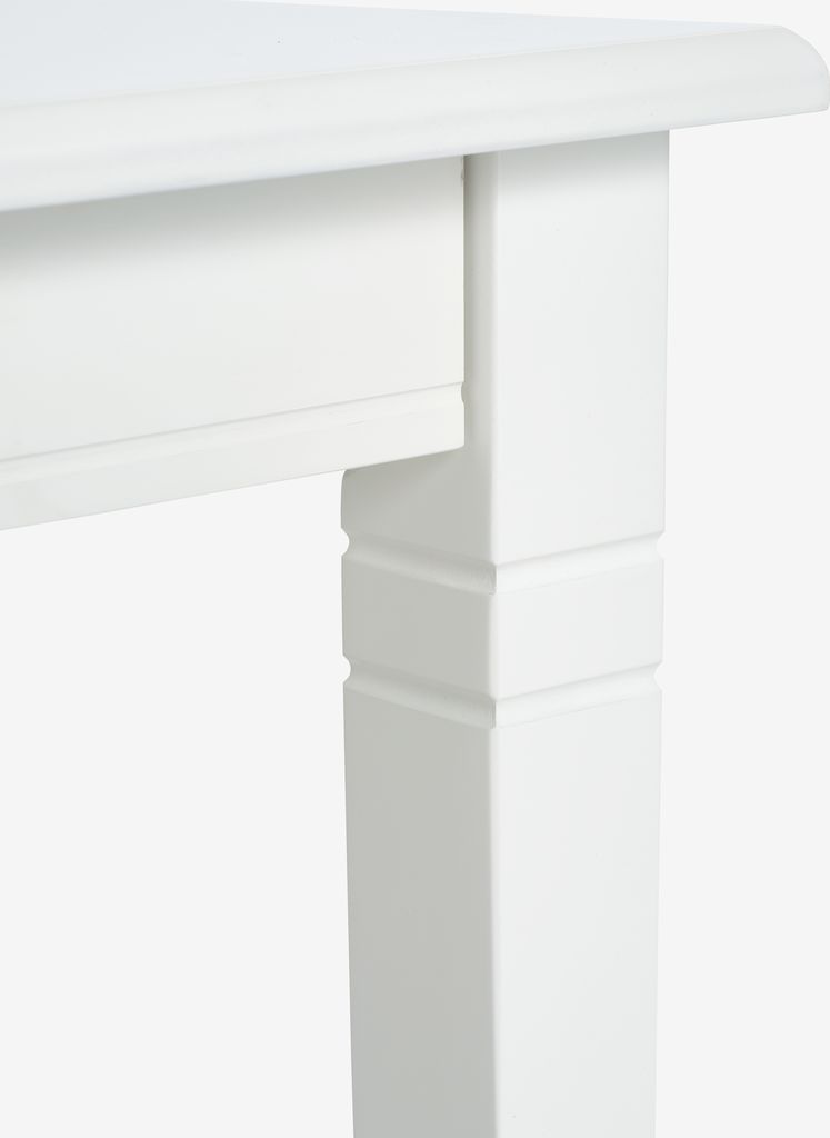 Dining table KIRKEBY 80x130/220 white