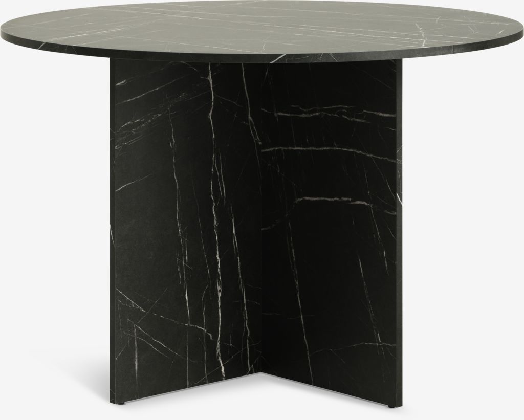 Dining table KRONDAL D110 marble black colour