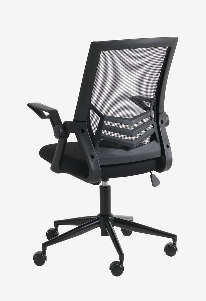 Desk chair ASPERUP black mesh/black fabric