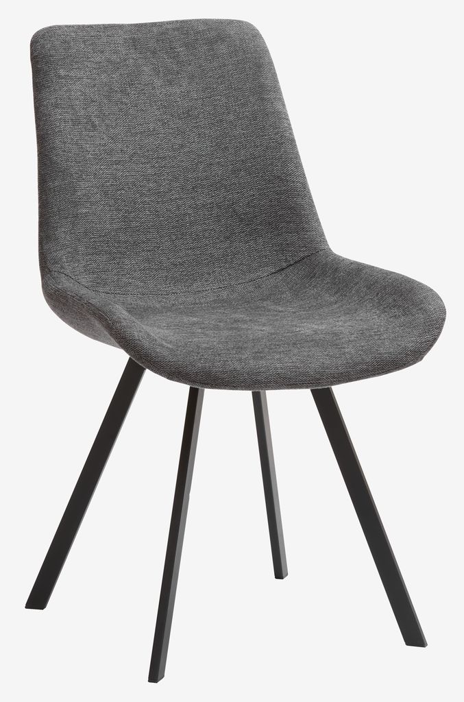 Dining chair HYGUM swivel grey/black