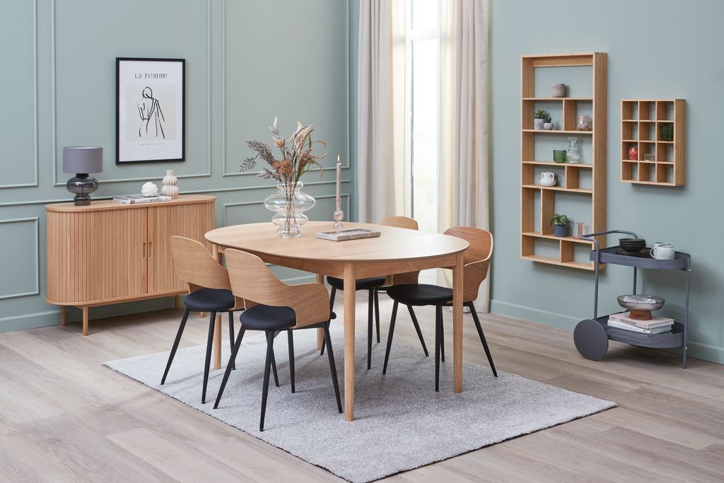 Dining table MARSTRAND D110/110x200 oak