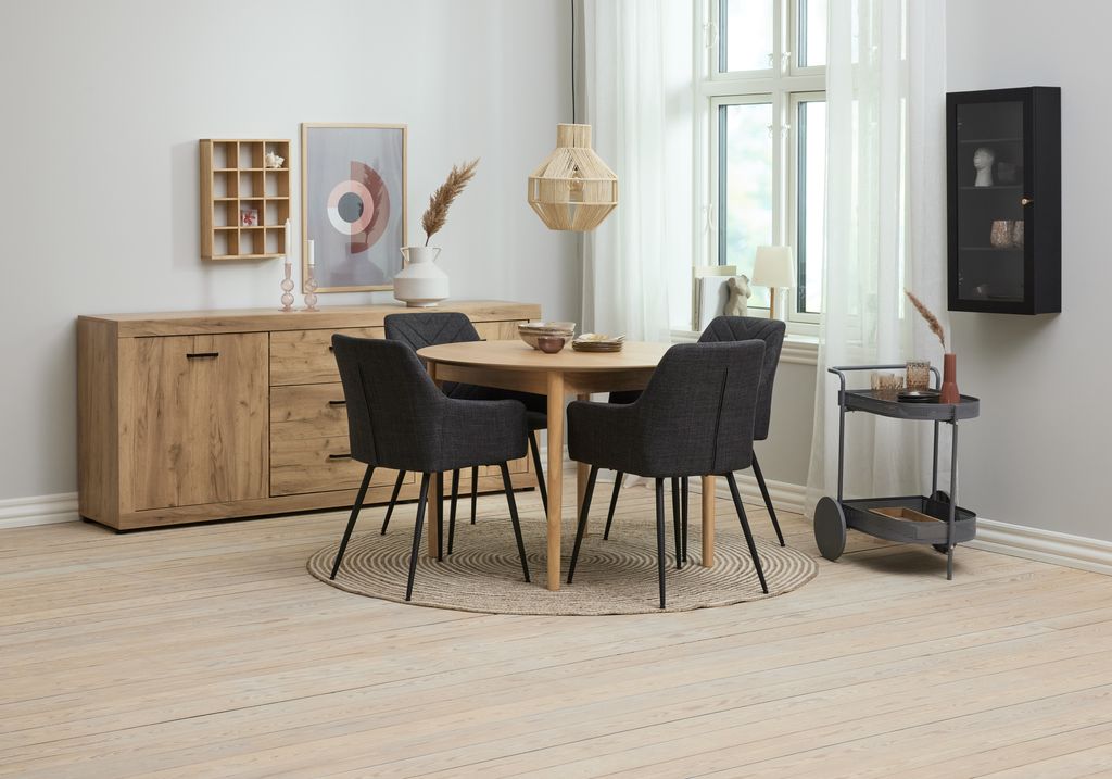 Dining chair PURHUS grey/black