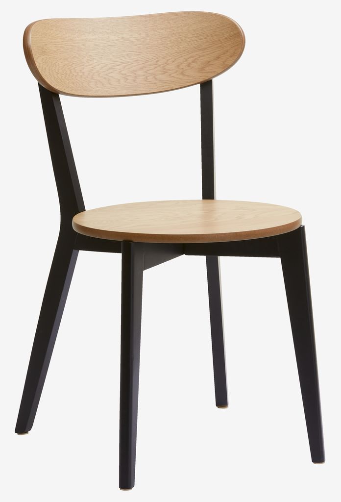 Dining chair JEGIND oak/black