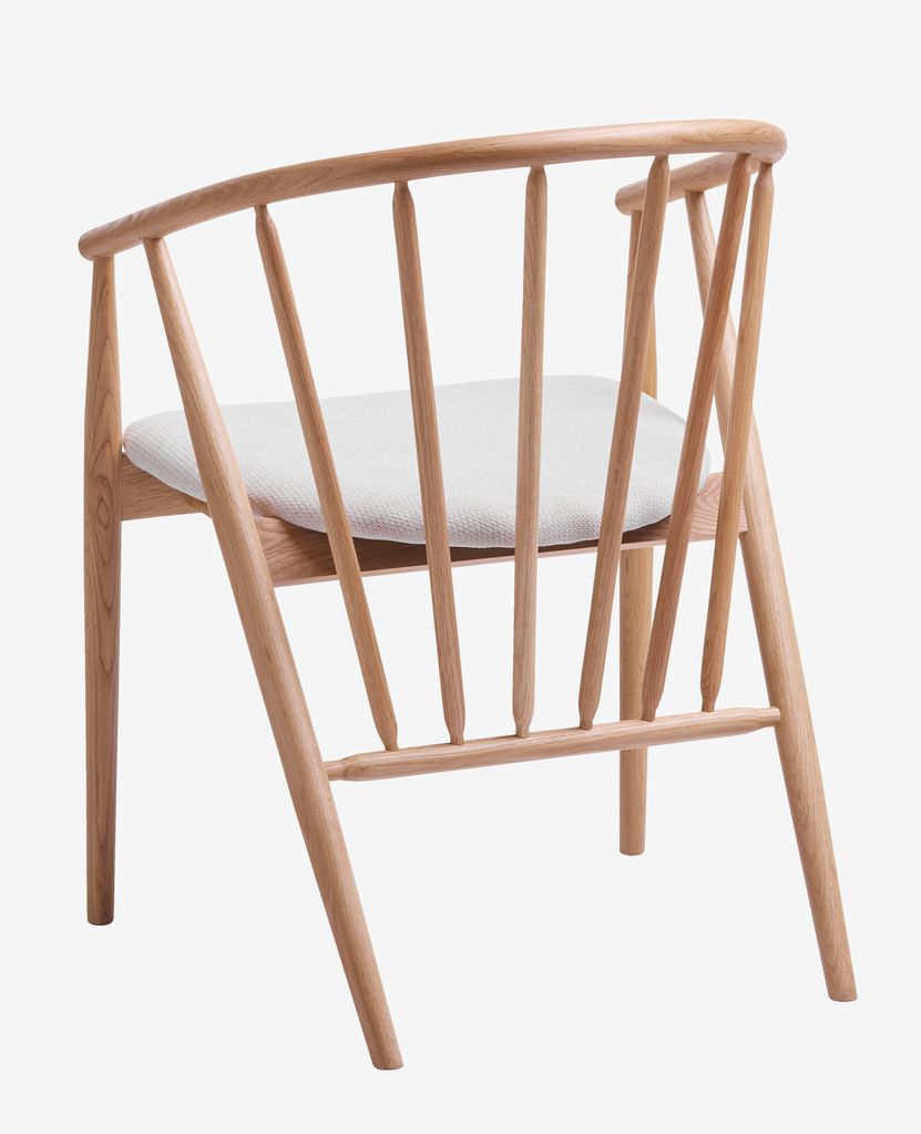 Dining chair ARNBORG oak/off-white