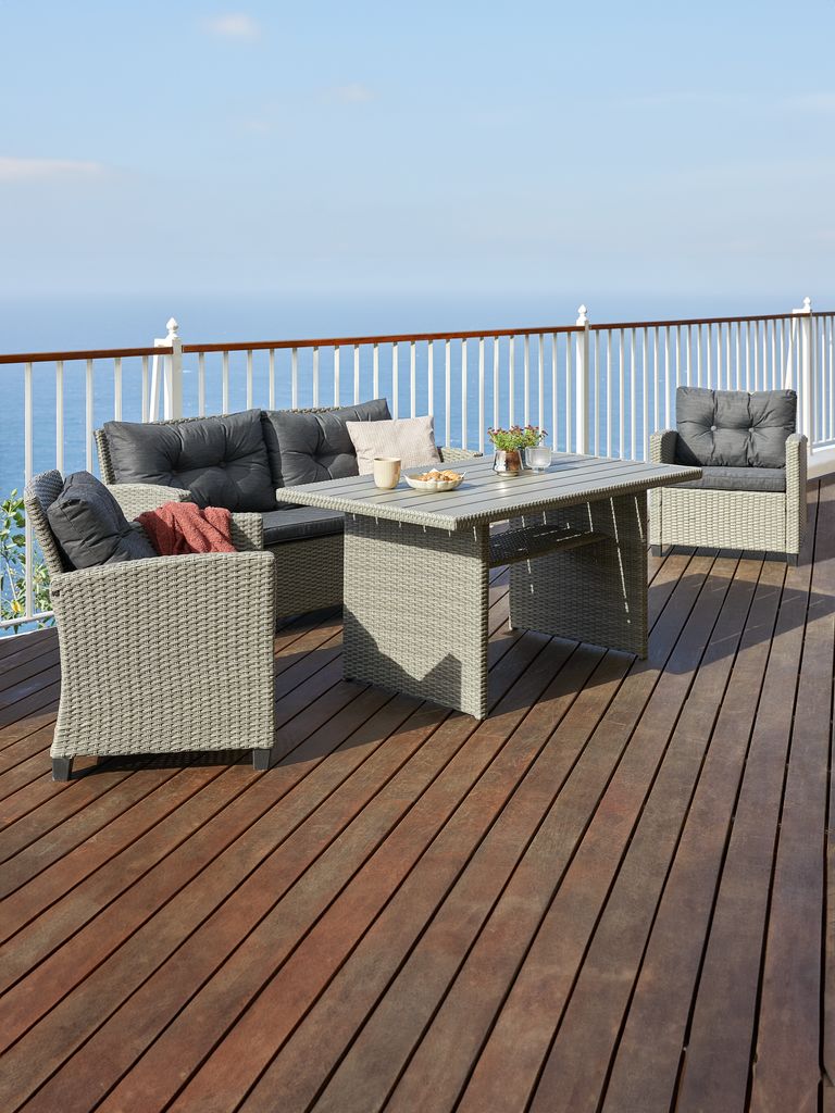 Lounge set MORA 4-seater grey