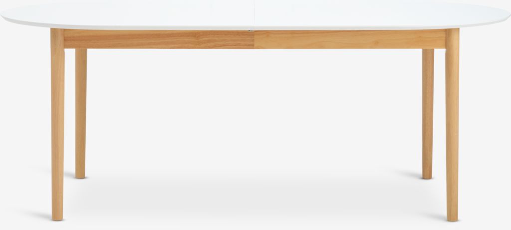 Dining table MARSTRAND 100x200/280 white/natural