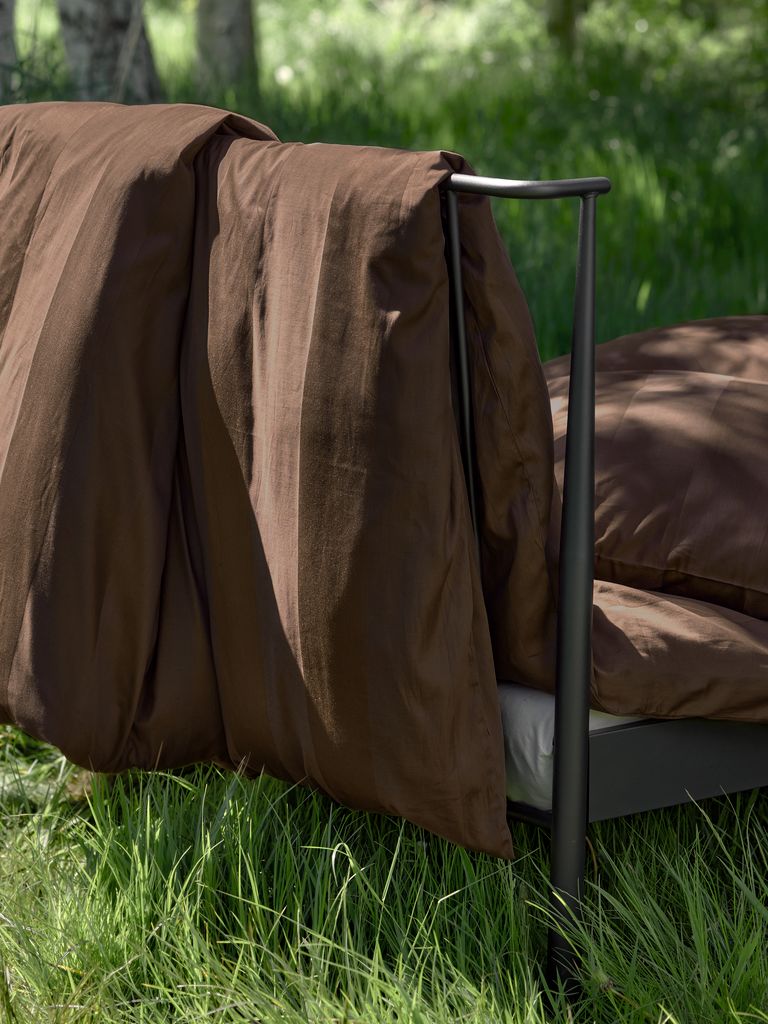 Sateen duvet cover set BARBO Double brown