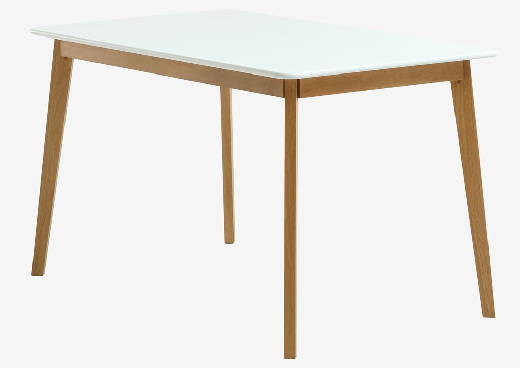 Dining table JEGIND 80x130 white/oak colour