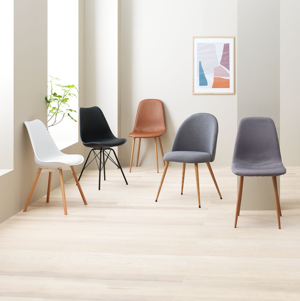 Dining chair KOKKEDAL grey/oak