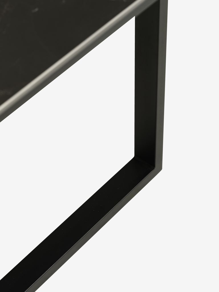 Dining table MOSELUND 90x180 ceramic black
