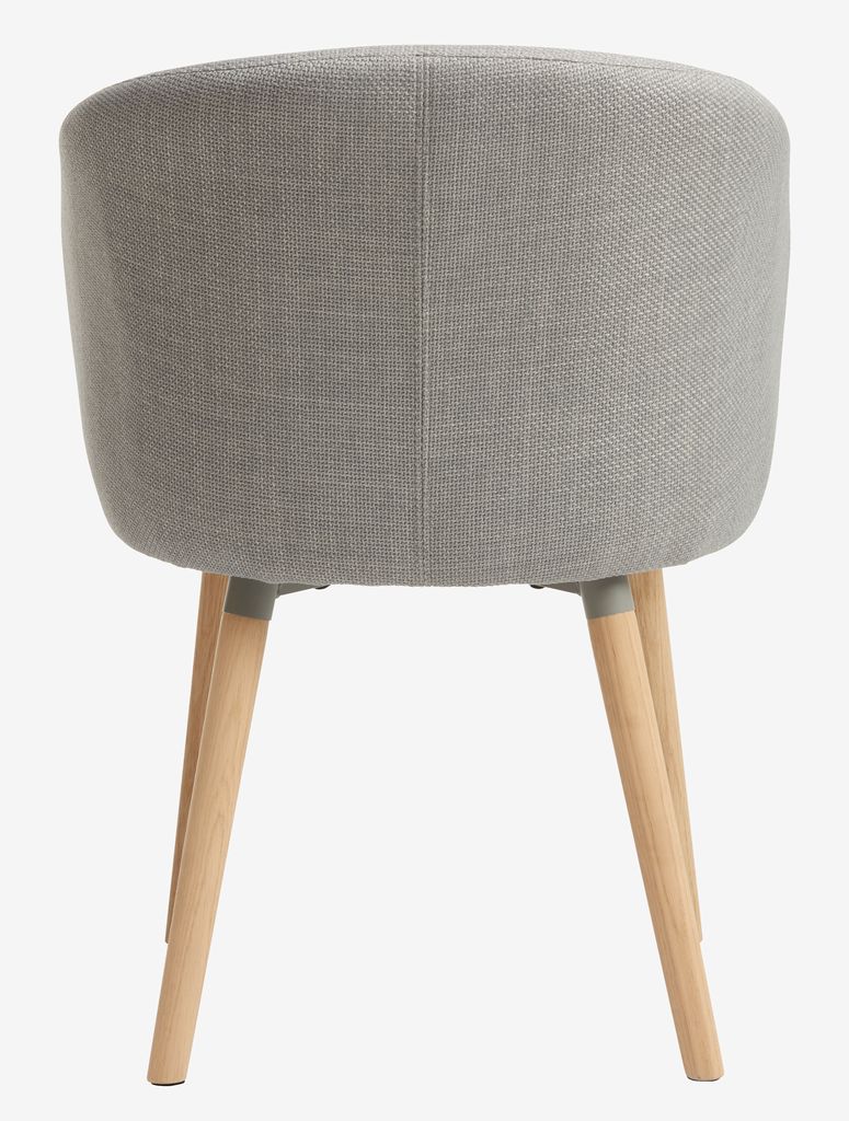 Dining chair KLOSTER light grey/oak