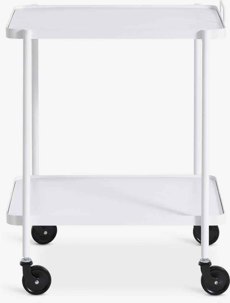 Trolley GANGSTED 2 shelves white