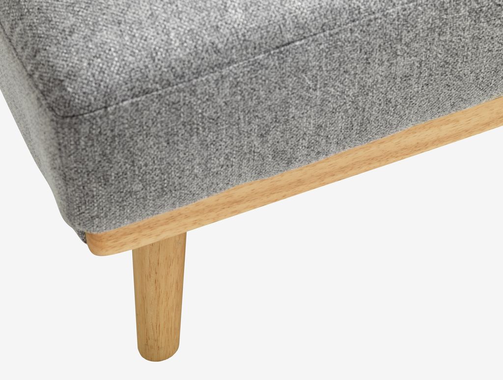 Sofa bed NEJEDE light grey fabric