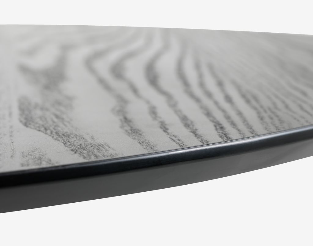 Dining table RINGSTED D100 black ash veneer