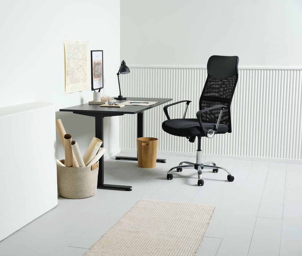 Height adjustable desk SVANEKE 80x160 black