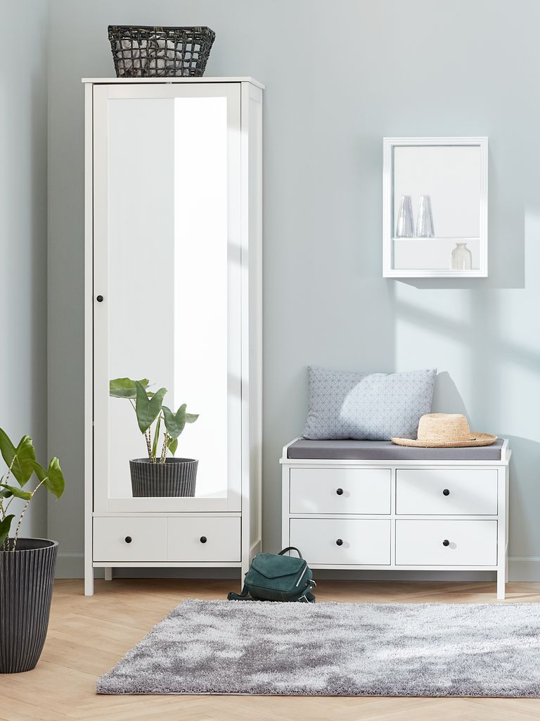 Hallway unit TERPET with mirror white