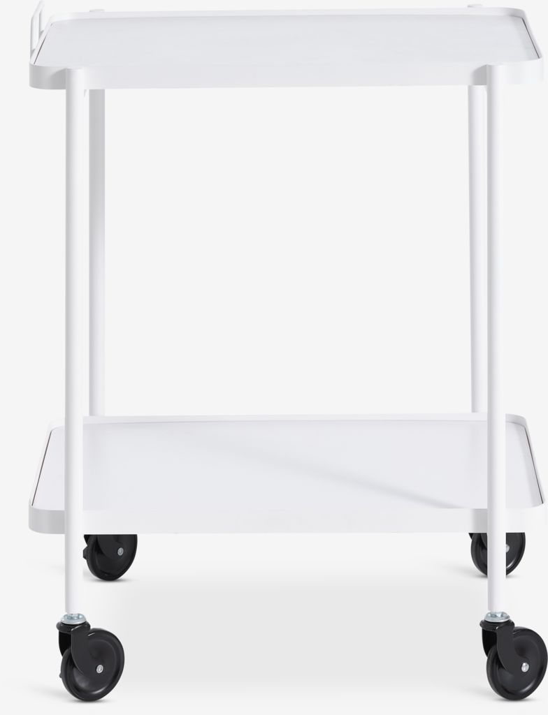 Trolley GANGSTED 2 shelves white