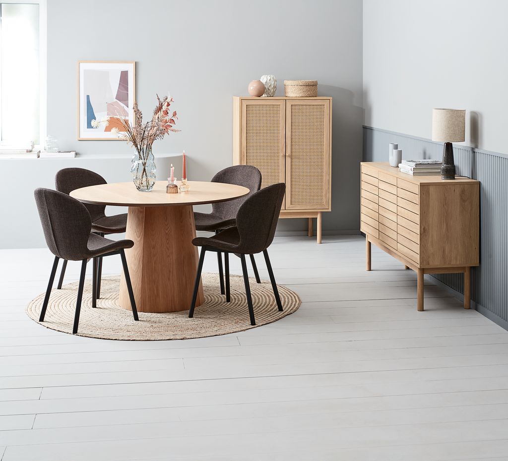 Dining table KLIPLEV D120 oak